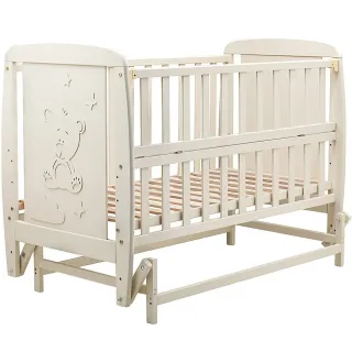 Ліжко Babyroom Умка DUMO-02 маятник, відкидний бік бук слонова кістка