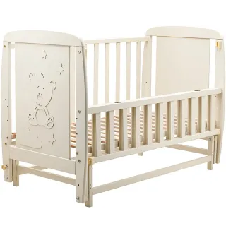 Ліжко Babyroom Умка DUMO-02 маятник, відкидний бік бук слонова кістка