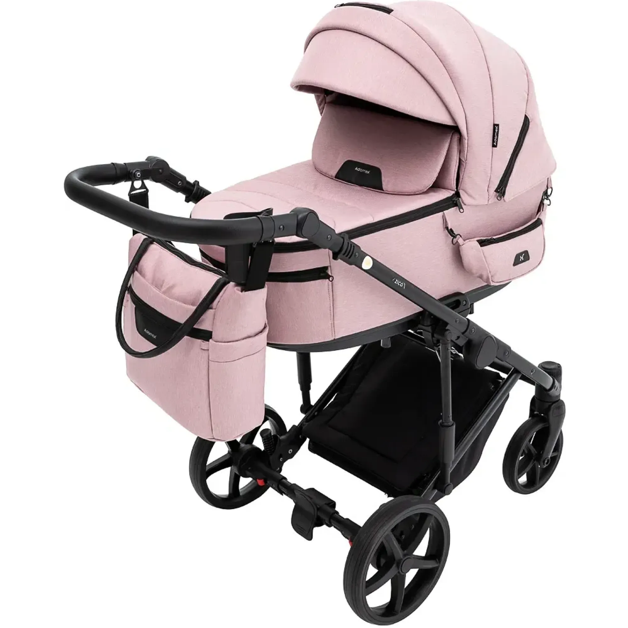 Коляска 2 в 1 Adamex Zico Tip TK-24 рожевий