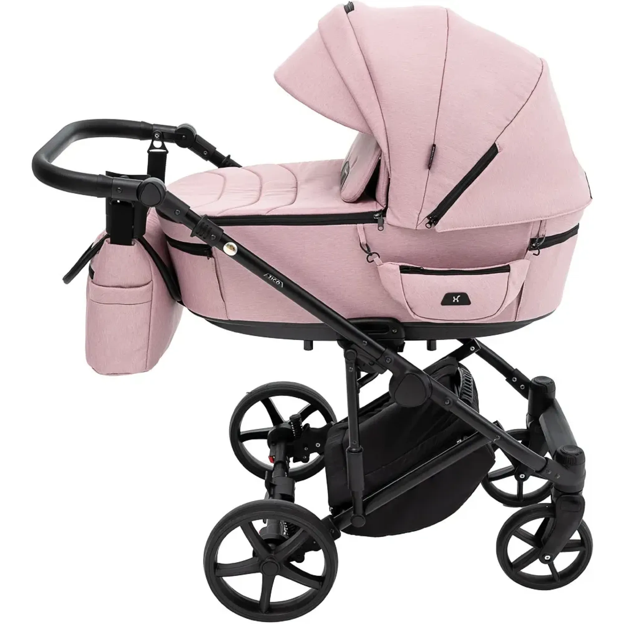 Коляска 2 в 1 Adamex Zico Tip TK-24 рожевий