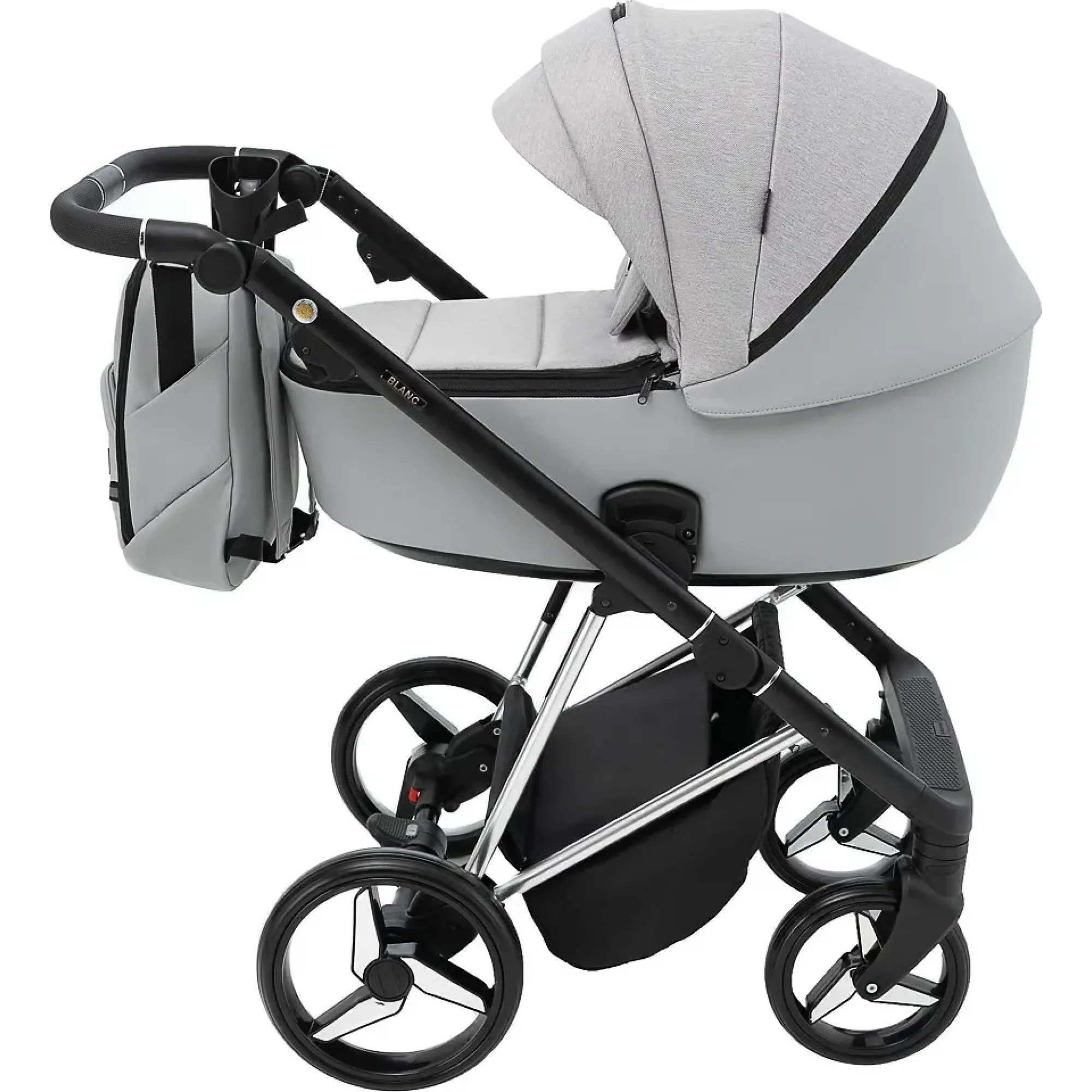 Коляска 2 в 1 Adamex Blanc Special Edidion PS-586 сірий