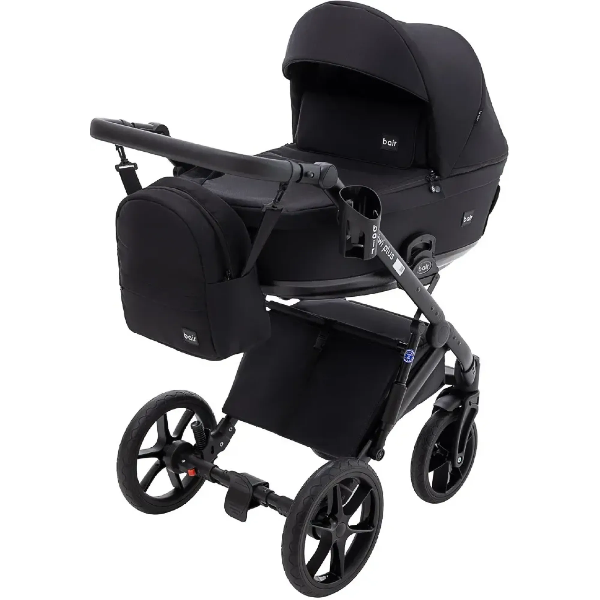 Коляска 2 в 1 Bair Kiwi Plus Soft BKP-452 чорний
