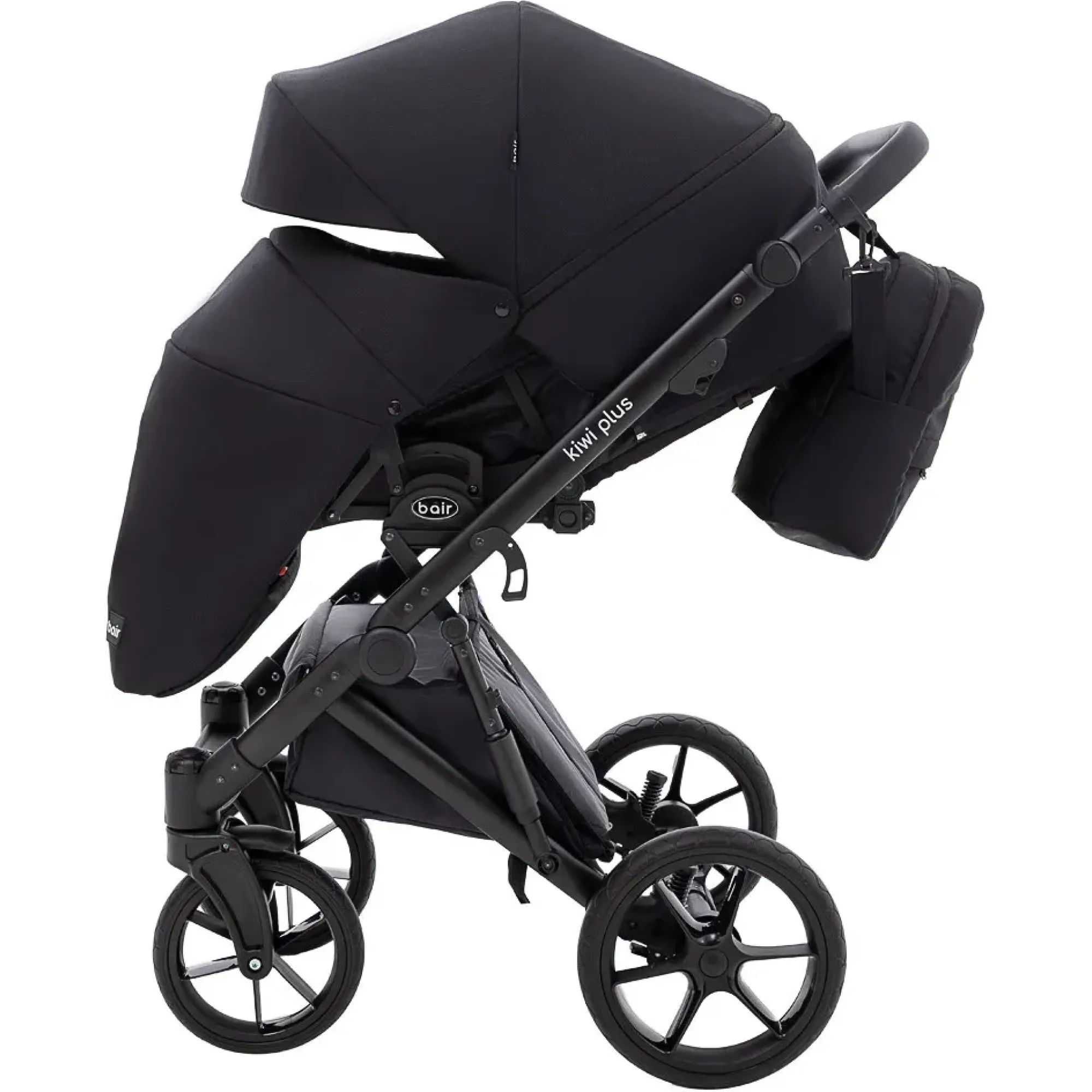 Коляска 2 в 1 Bair Kiwi Plus Soft BKP-452 чорний