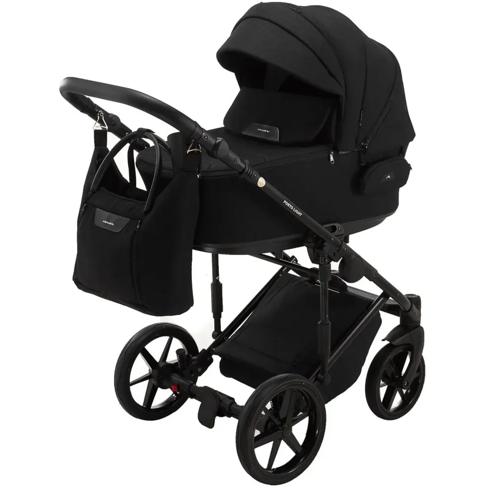 Коляска 2 в 1 Adamex Porto Light Tip TK-53 чорний