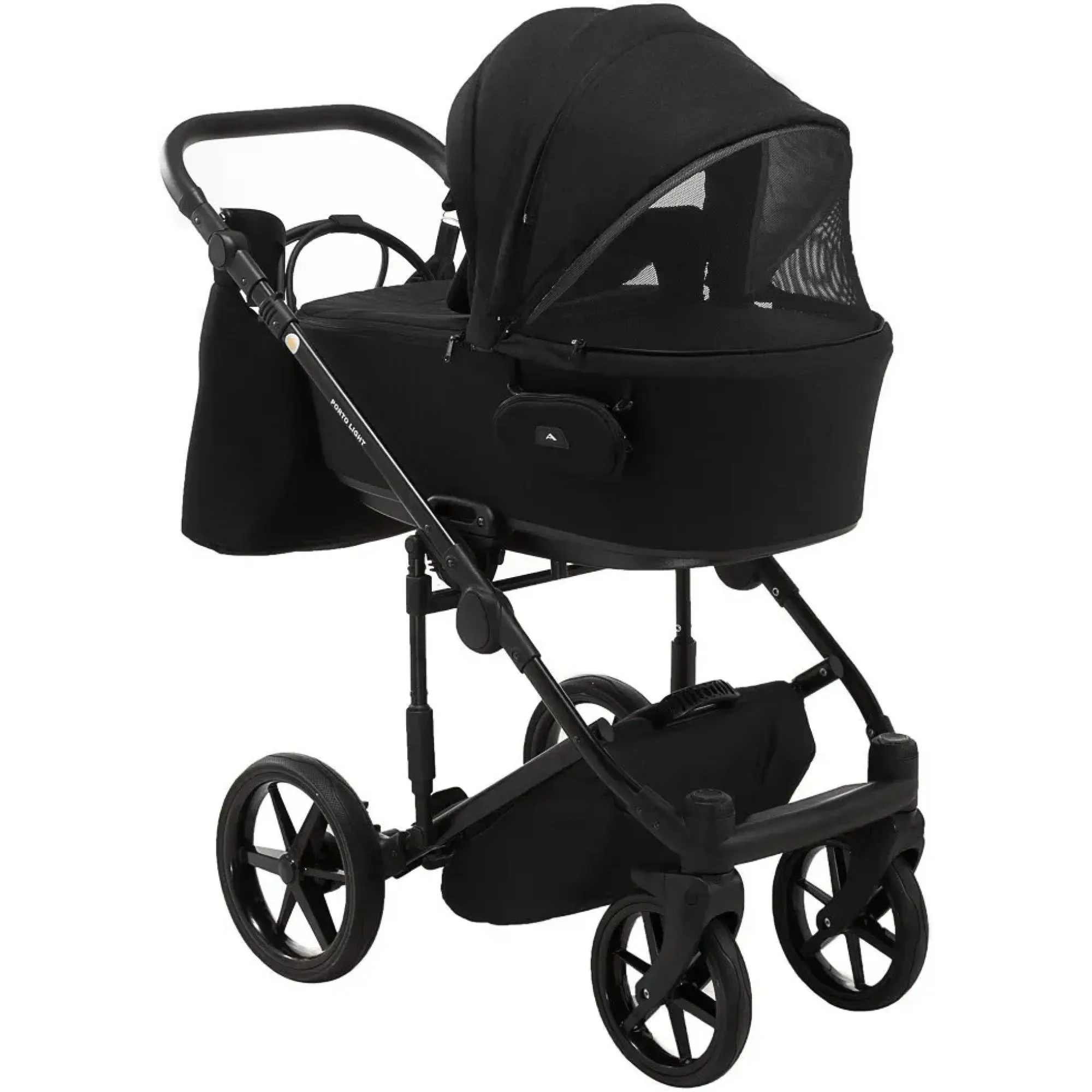 Коляска 2 в 1 Adamex Porto Light Tip TK-53 чорний