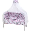 Дитяча постіль Qvatro Gold RG-08 сірий / рожевий (коти)