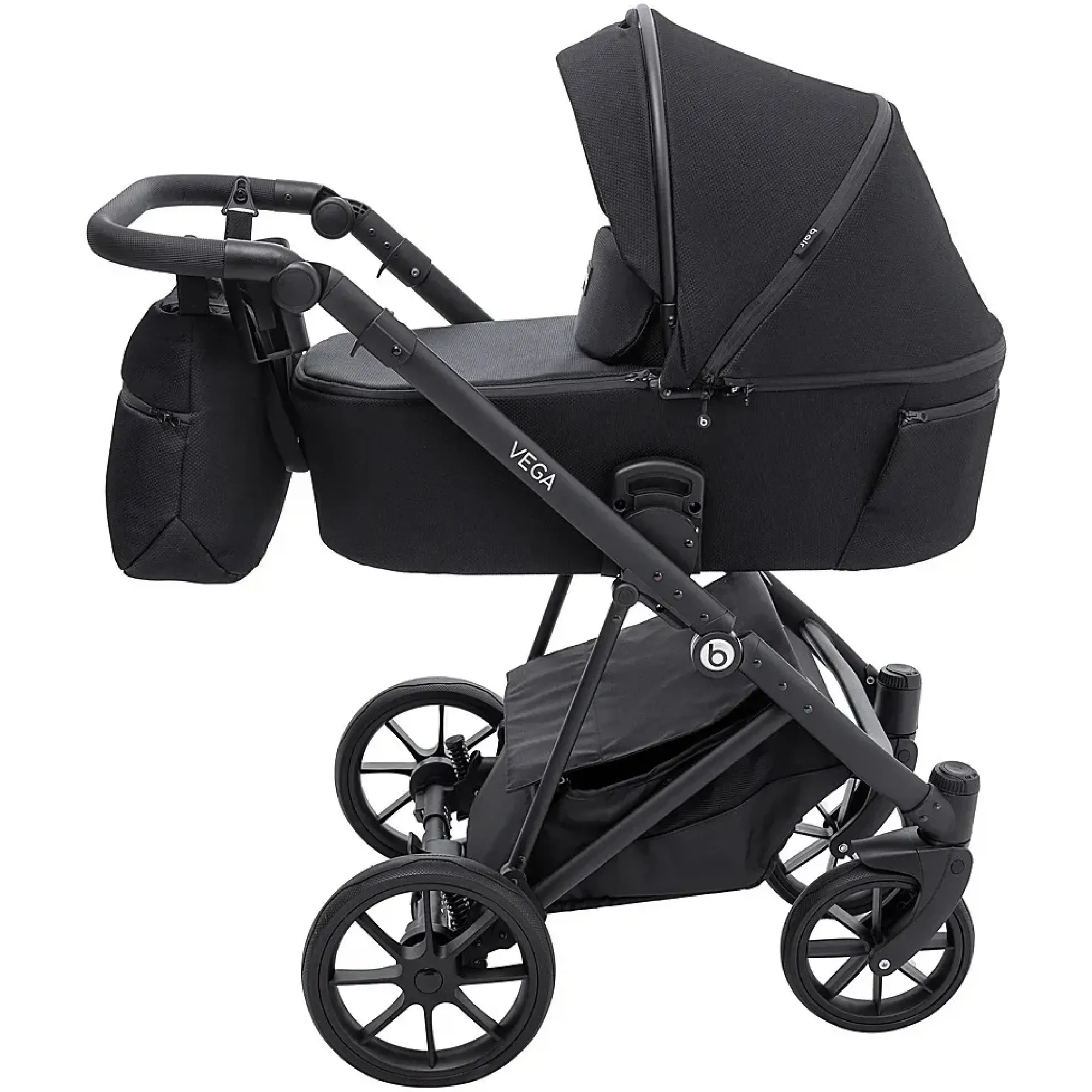 Коляска 2 в 1 Bair Vega Soft VS-05 black чорний