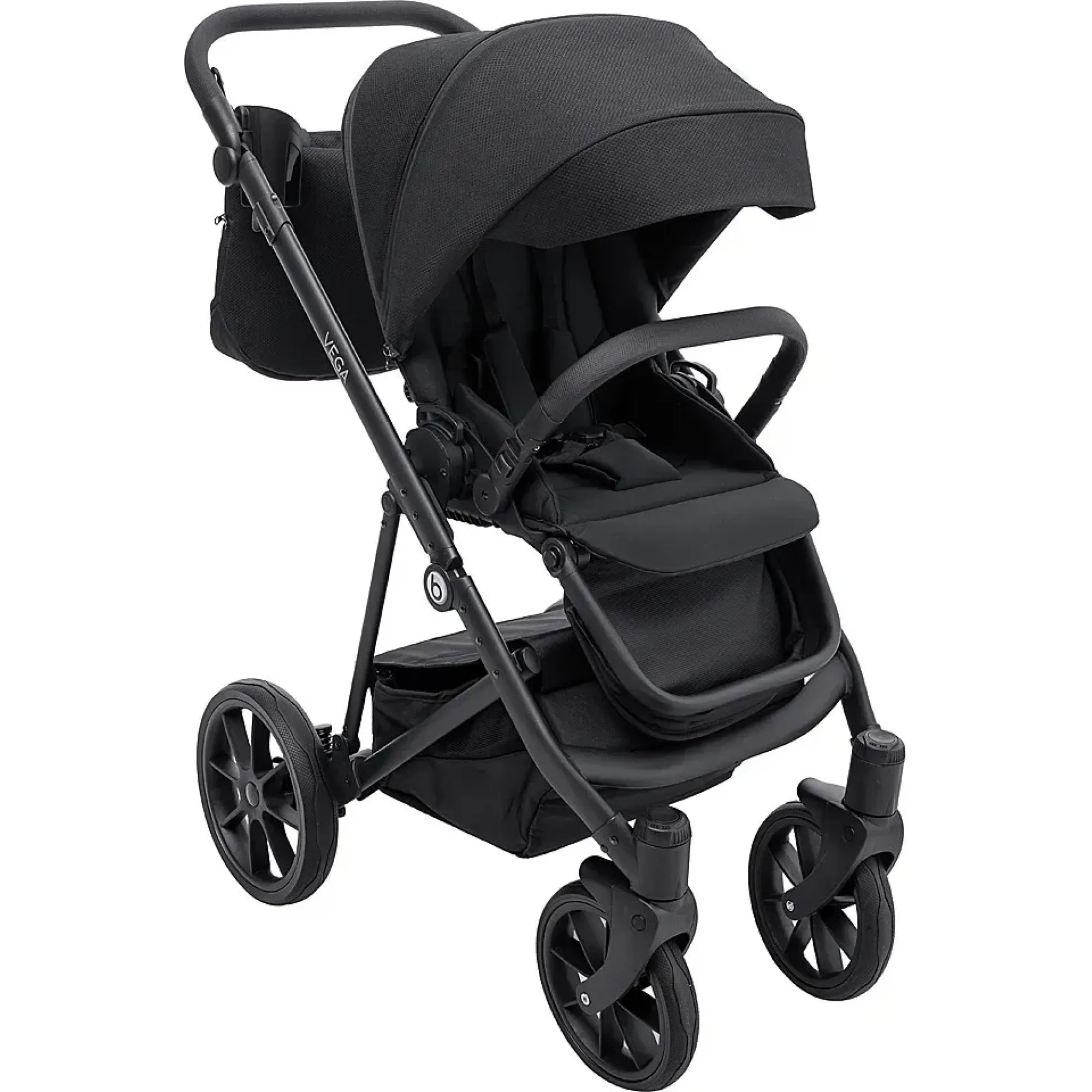 Коляска 2 в 1 Bair Vega Soft VS-05 black чорний