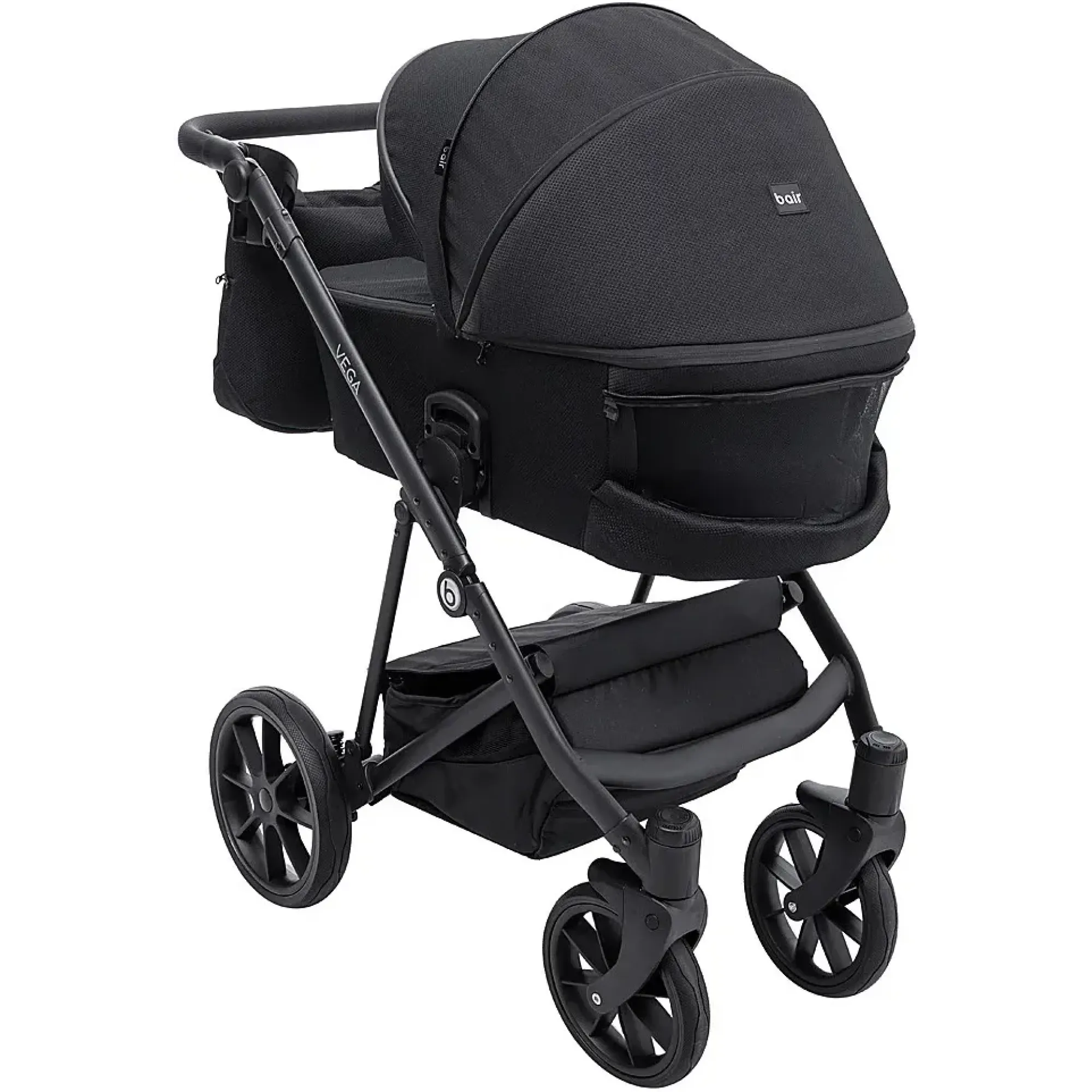 Коляска 2 в 1 Bair Vega Soft VS-05 black чорний