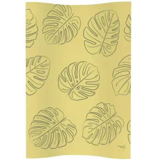 Повивальний матрац мʼякий Ceba Baby Soft profiled changing mat COSY (48x70 cm) W-104-000-672 monstera mustard