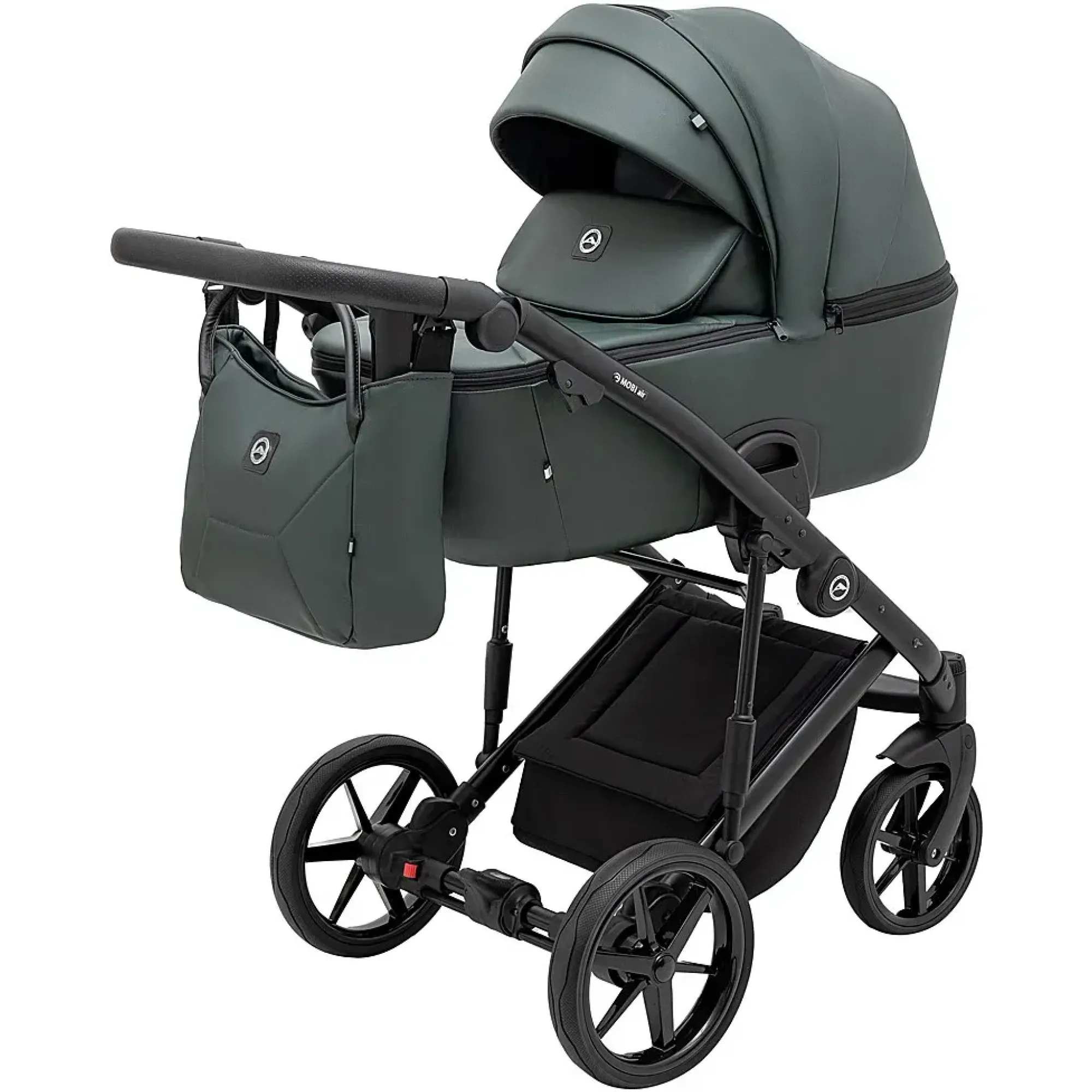 Коляска 2 в 1 Adamex Mobi Air Thermo New ECO SA-29 темо-зелений