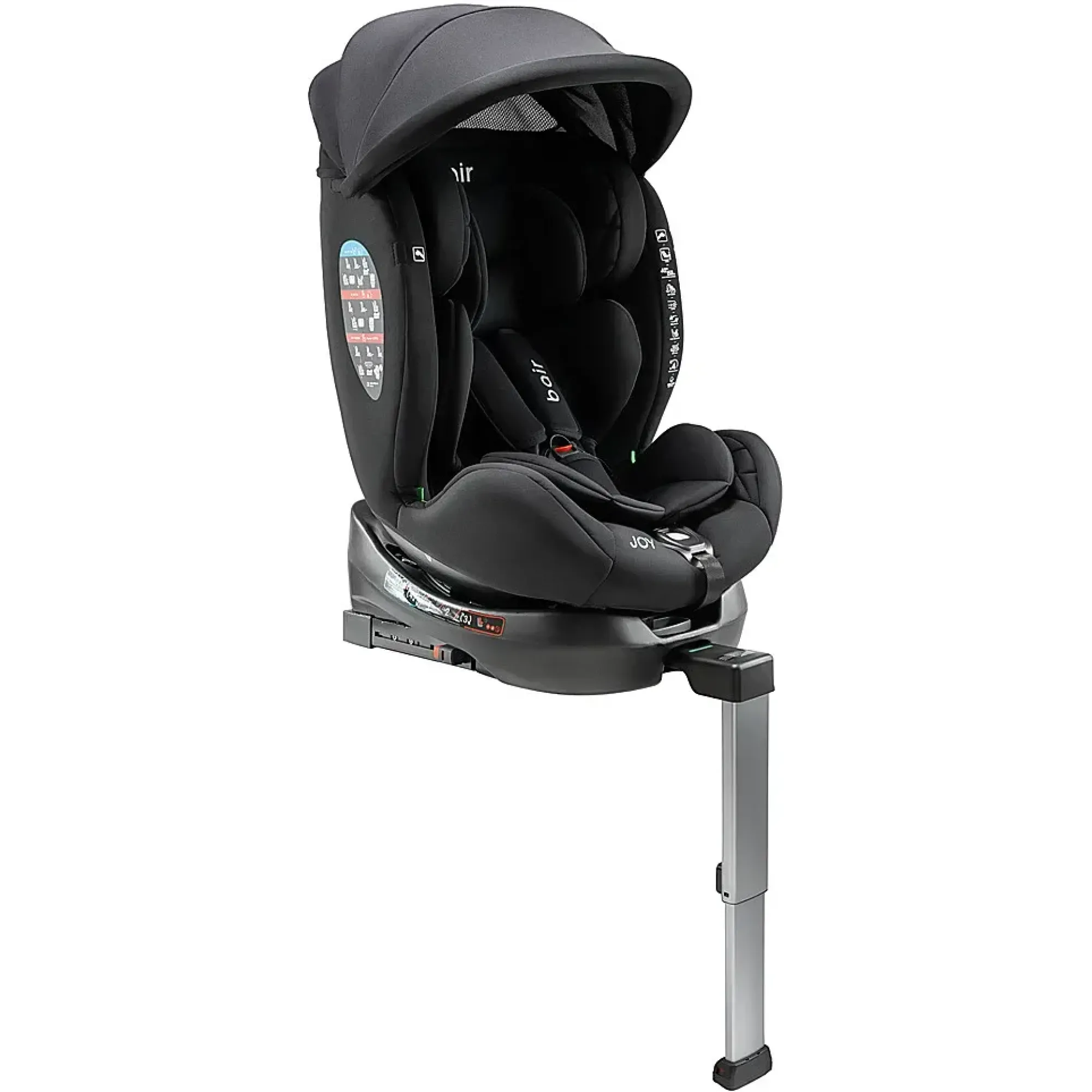 Автокрісло Bair Joy 360 i-size Iso-fix TB-01 total black
