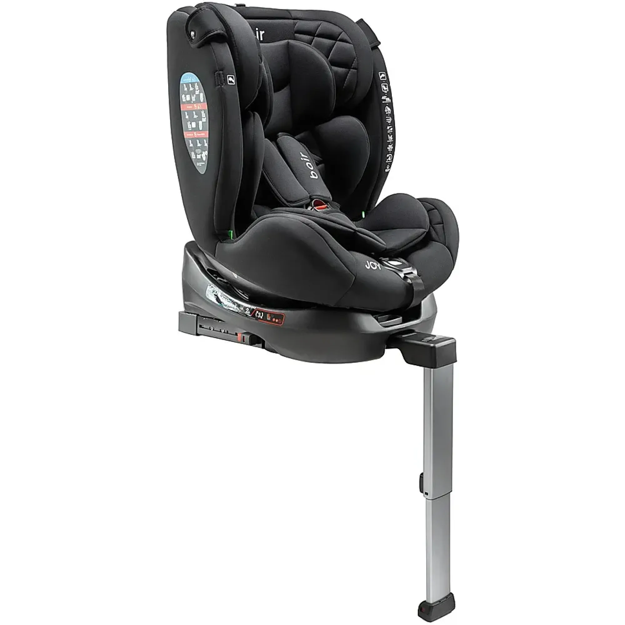 Автокрісло Bair Joy 360 i-size Iso-fix TB-01 total black