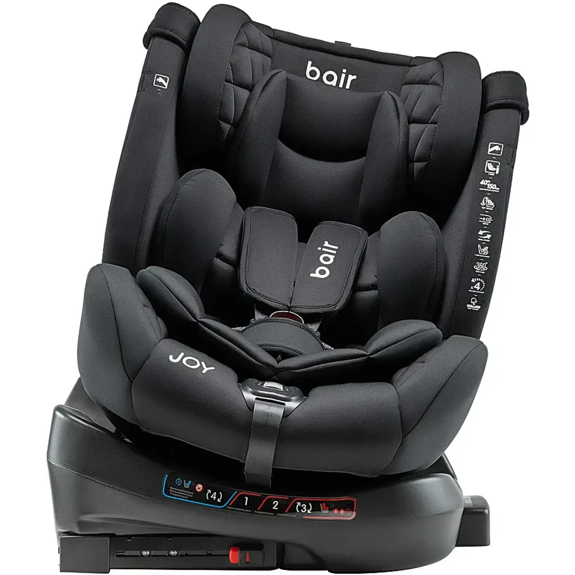 Автокрісло Bair Joy 360 i-size Iso-fix TB-01 total black