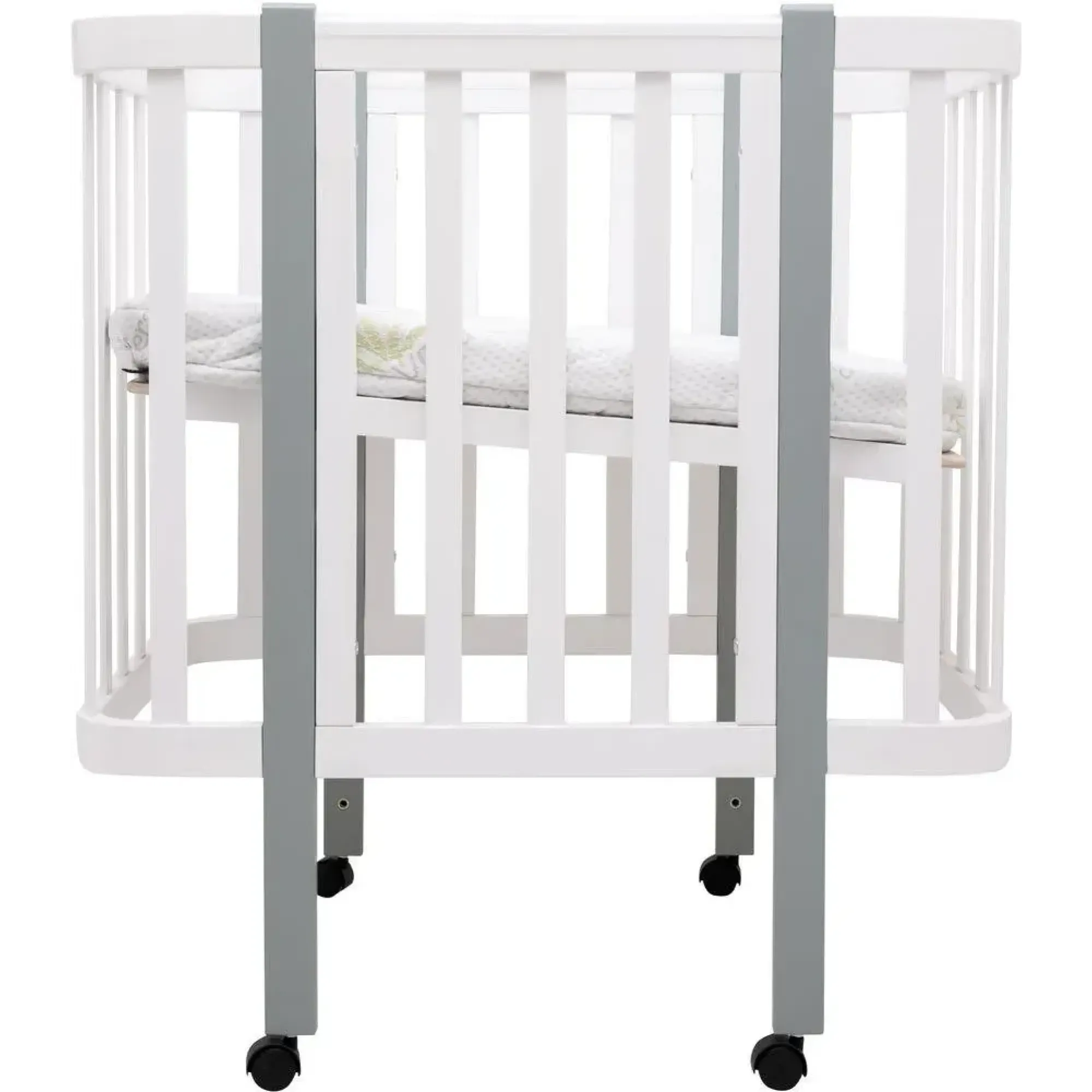 Ліжко Babyroom Місяць LU-1 білий / сірий