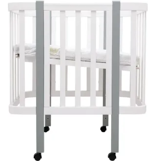 Ліжко Babyroom Місяць LU-1 білий / сірий
