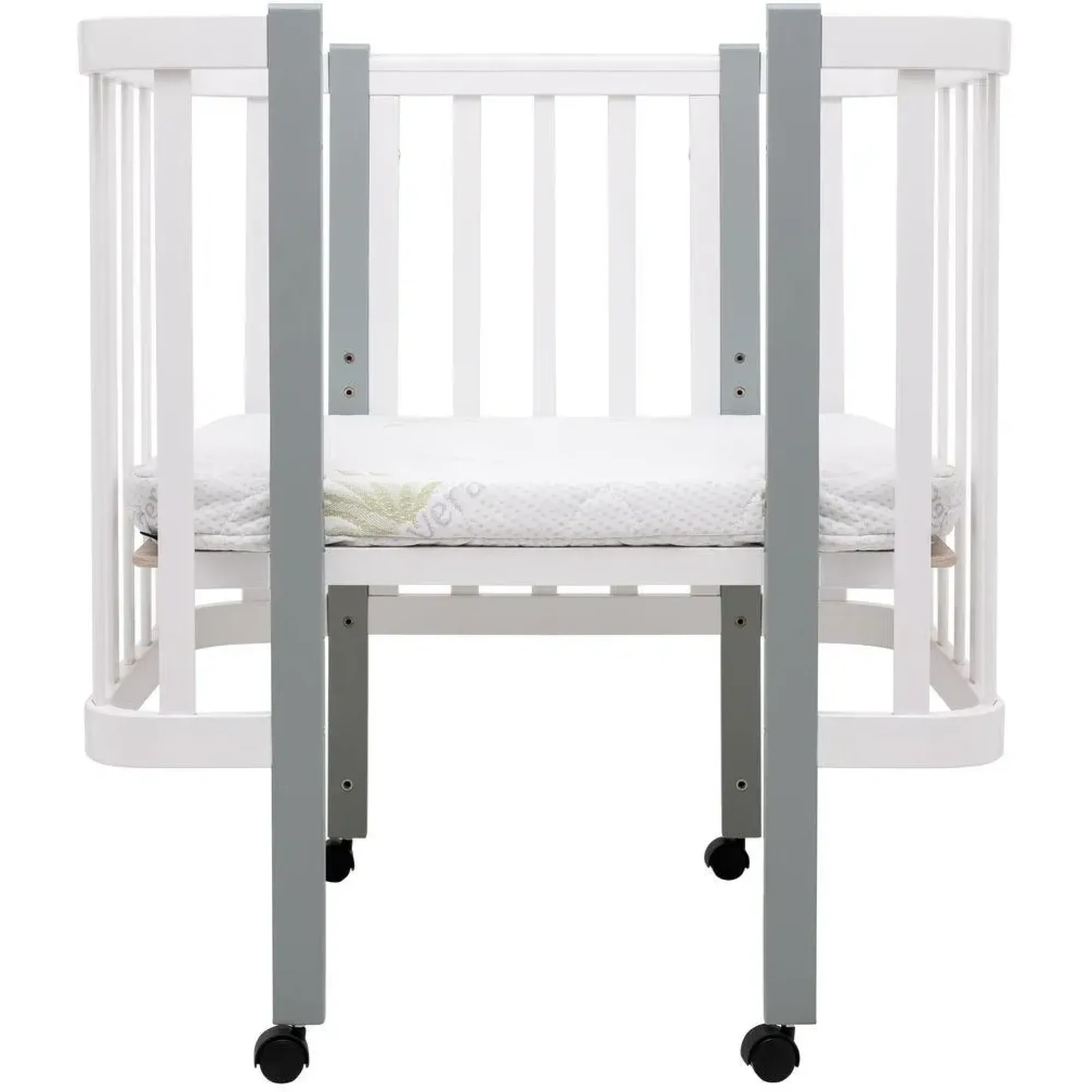 Ліжко Babyroom Місяць LU-1 білий / сірий