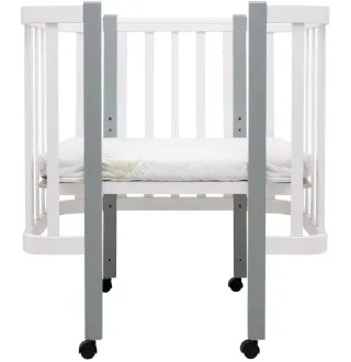 Ліжко Babyroom Місяць LU-1 білий / сірий