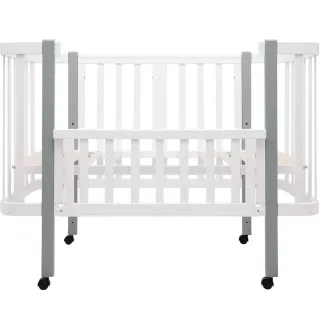 Ліжко Babyroom Місяць LU-1 білий / сірий