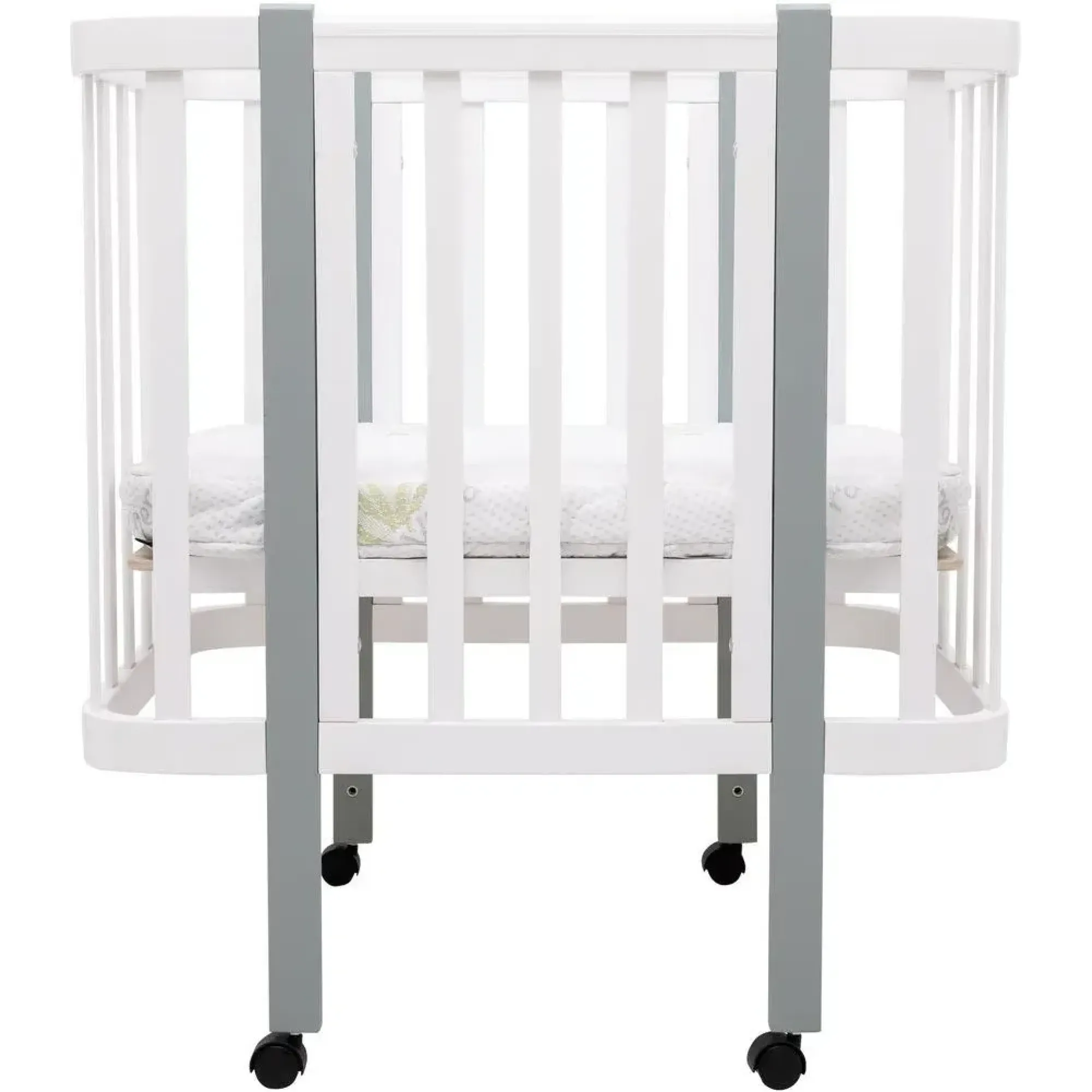 Ліжко Babyroom Місяць LU-1 білий / сірий