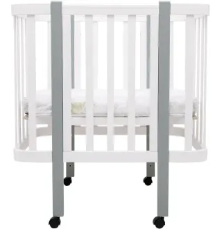 Ліжко Babyroom Місяць LU-1 білий / сірий