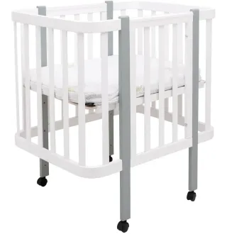 Ліжко Babyroom Місяць LU-1 білий / сірий