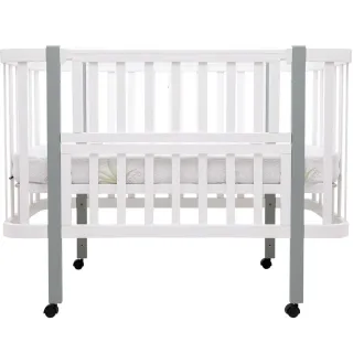 Ліжко Babyroom Місяць LU-1 білий / сірий