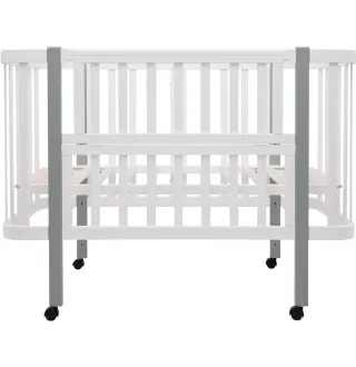 Ліжко Babyroom Місяць LU-1 білий / сірий