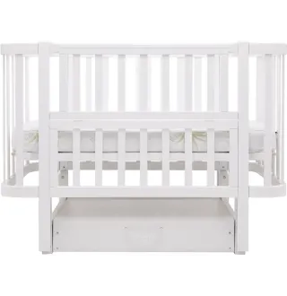 Ліжко Babyroom Місяць LU-3 маятник, шухляда білий