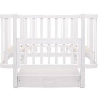 Ліжко Babyroom Місяць LU-3 маятник, шухляда білий