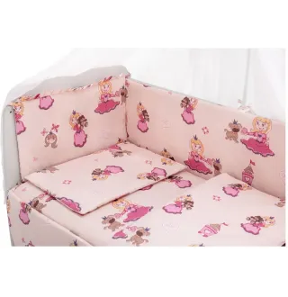 Дитяча постіль Babyroom Gold RG-08 бежевий (принцеса з собачкою)