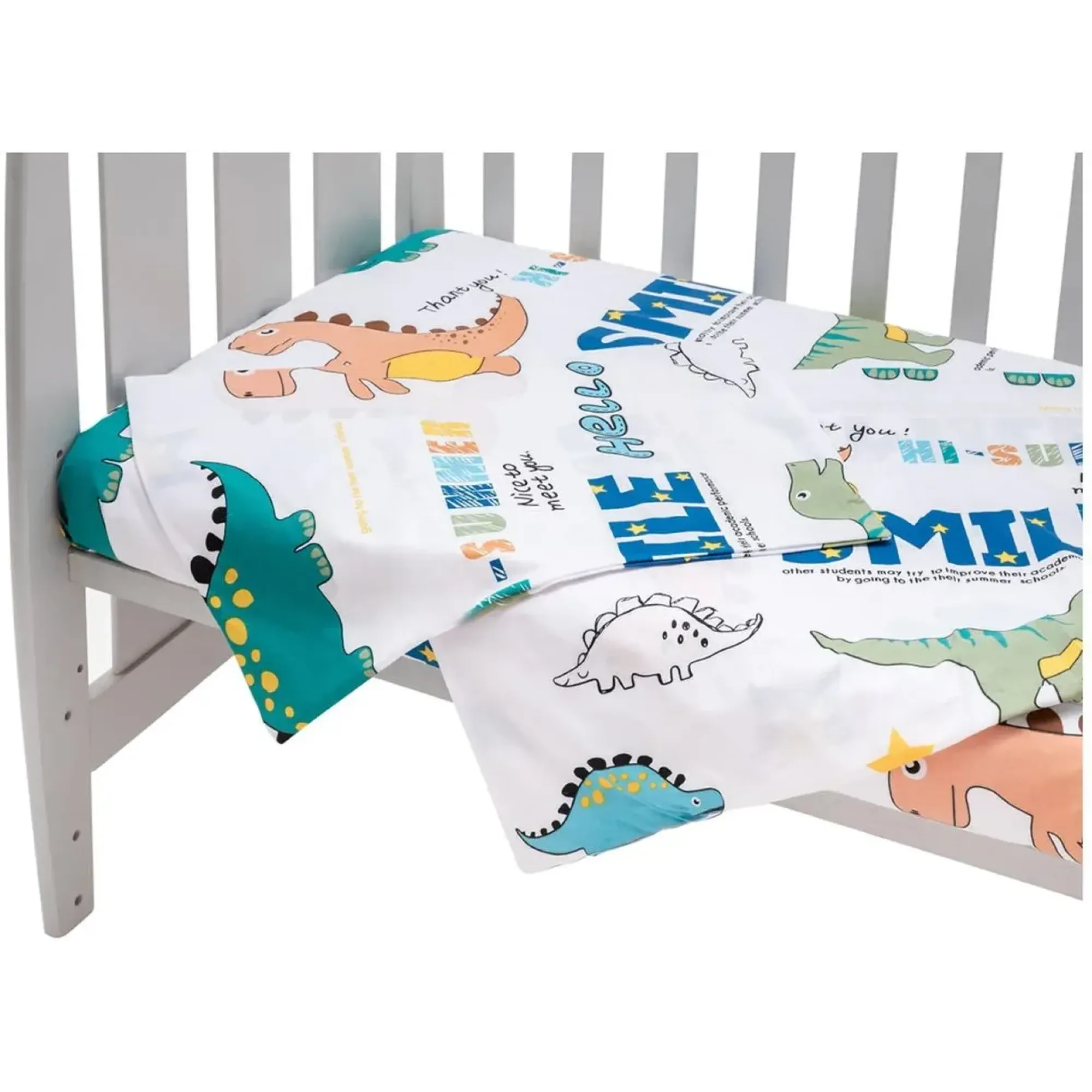 Змінний комплект Babyroom Gold RG-08 білий (динозаврики)