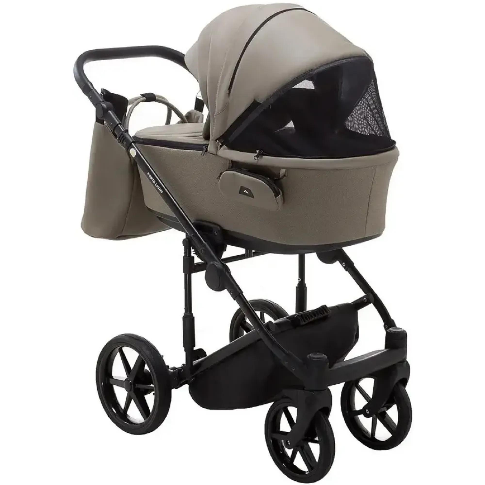 Коляска 2в1 Adamex Porto Light Eco SA-9 Темний капучино