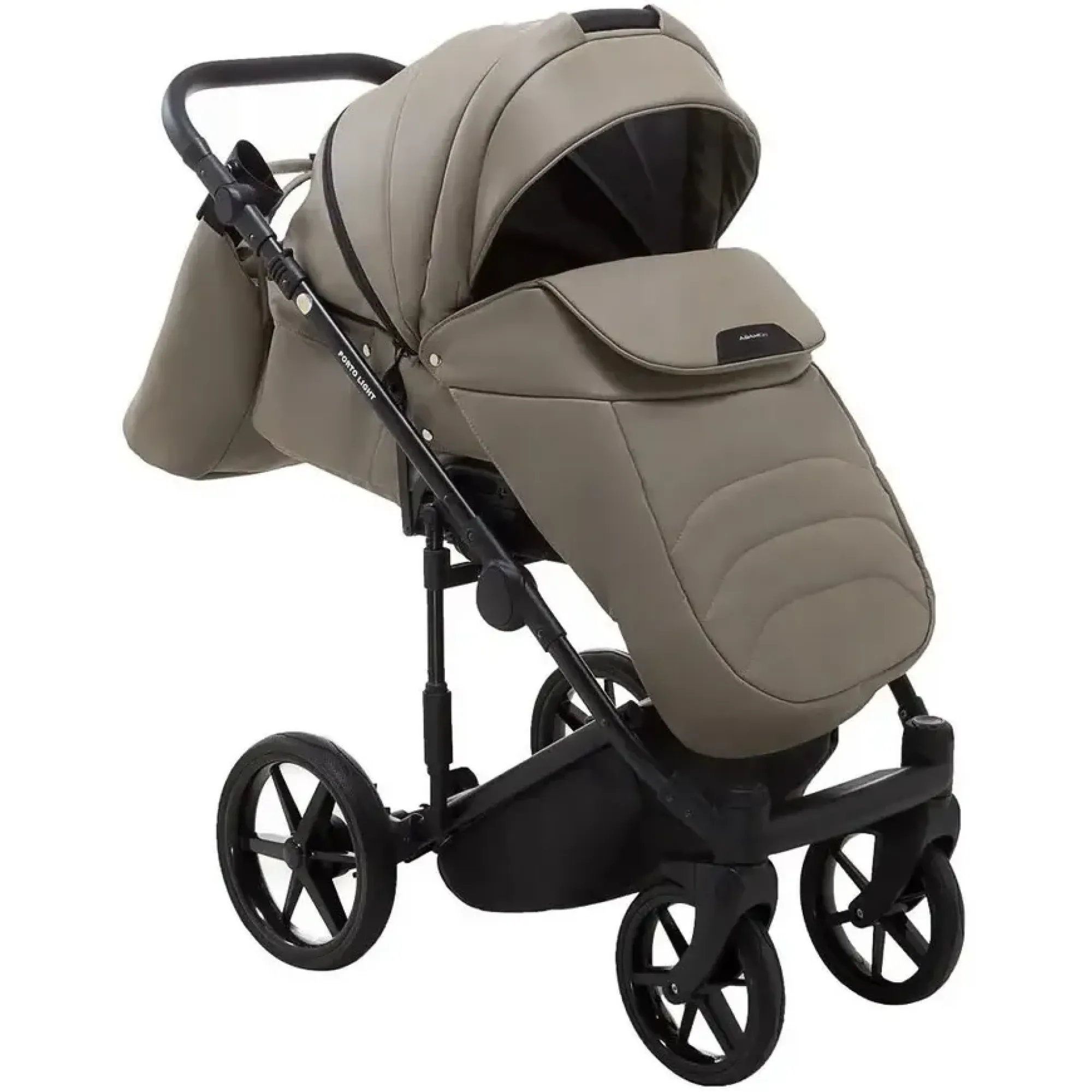 Коляска 2в1 Adamex Porto Light Eco SA-9 Темний капучино