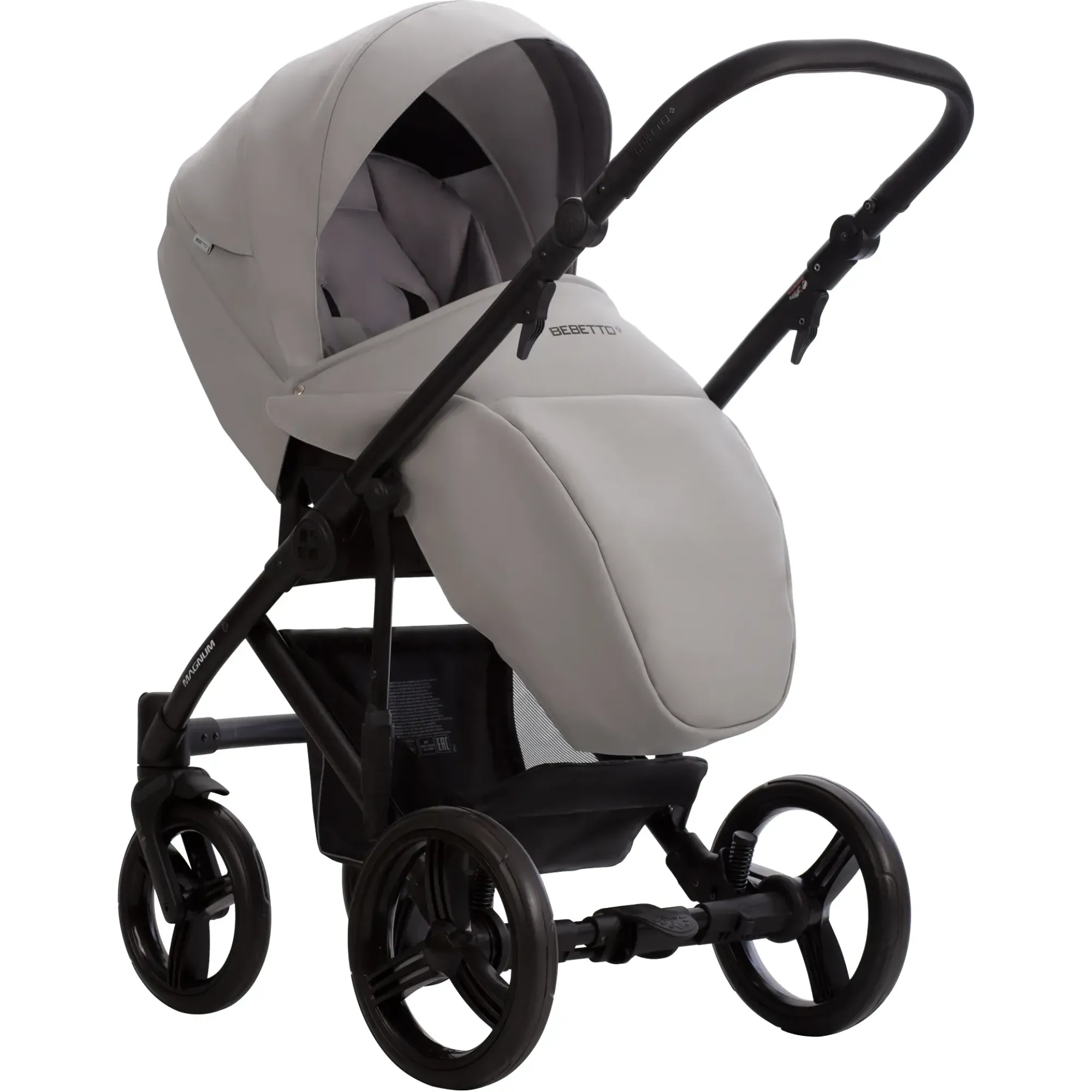Коляска 2в1 Bebetto Magnum Light Pro 03 Світло-сірий