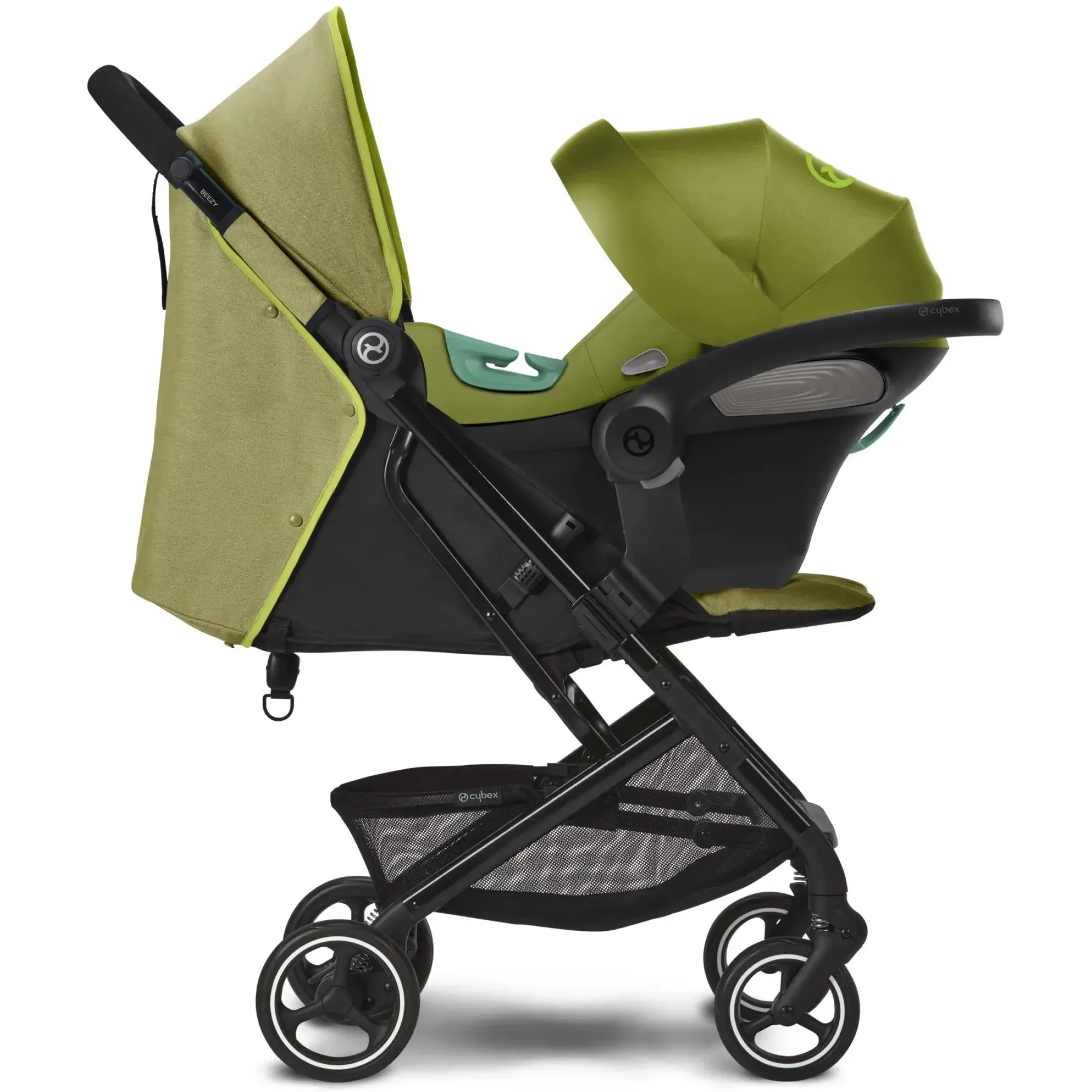 Прогулянкова коляска Cybex Beezy Nature Green (з бампером)