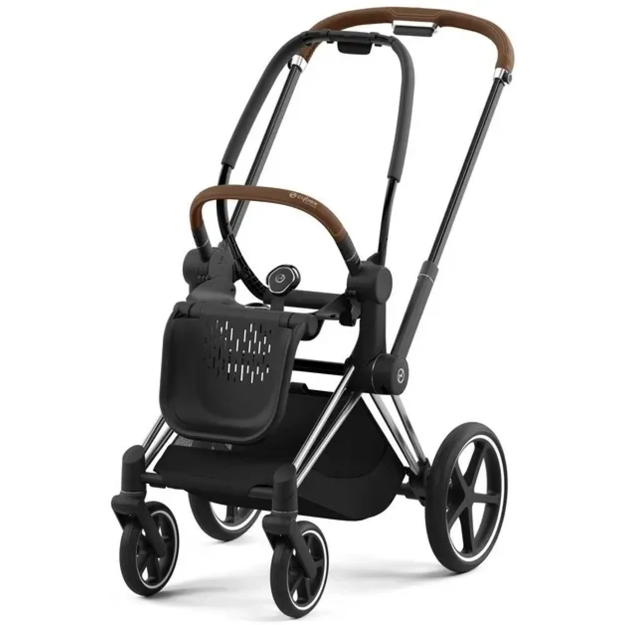 Шасі Cybex Priam та Каркас прогулянкового блоку Chrome Brown