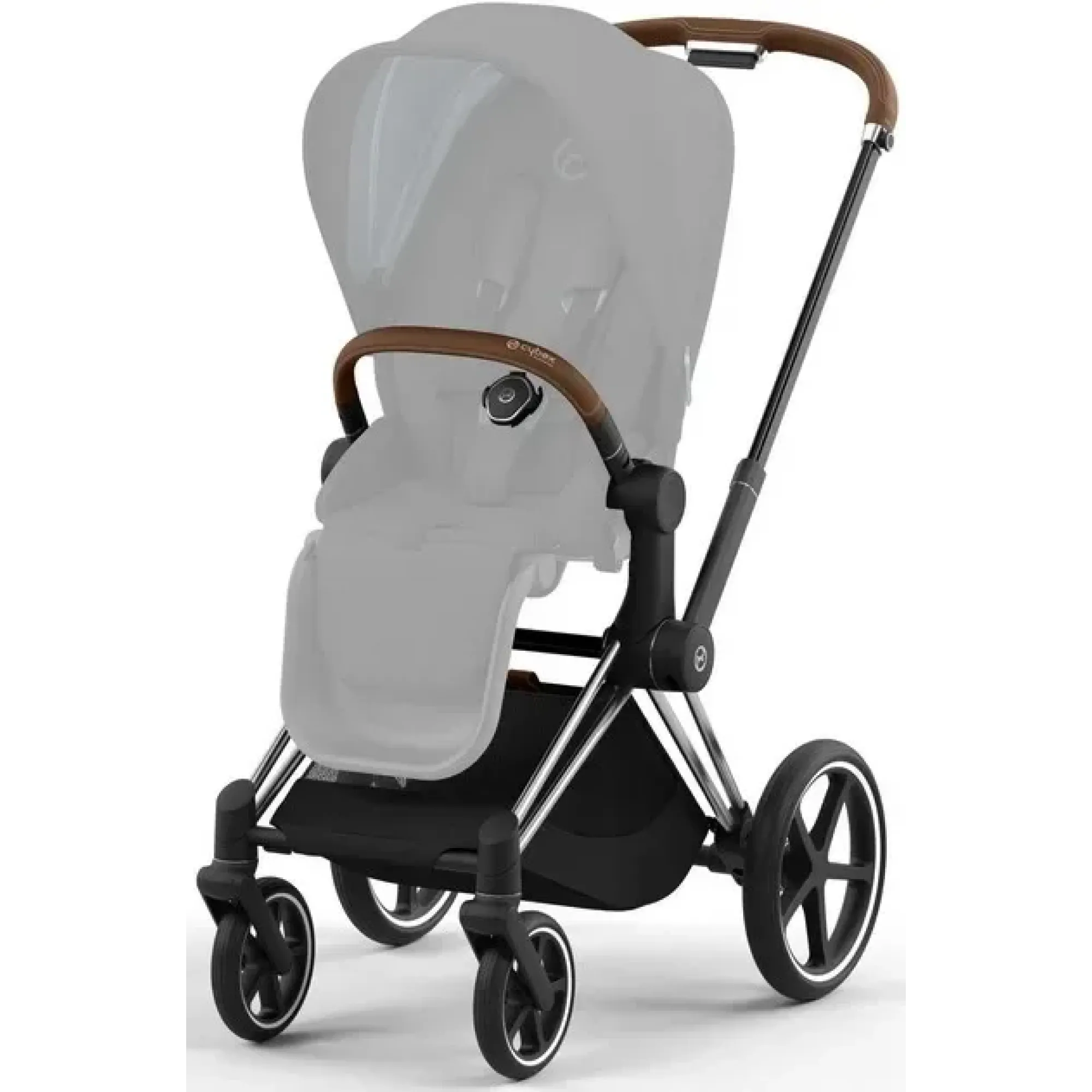 Шасі Cybex Priam та Каркас прогулянкового блоку Chrome Brown