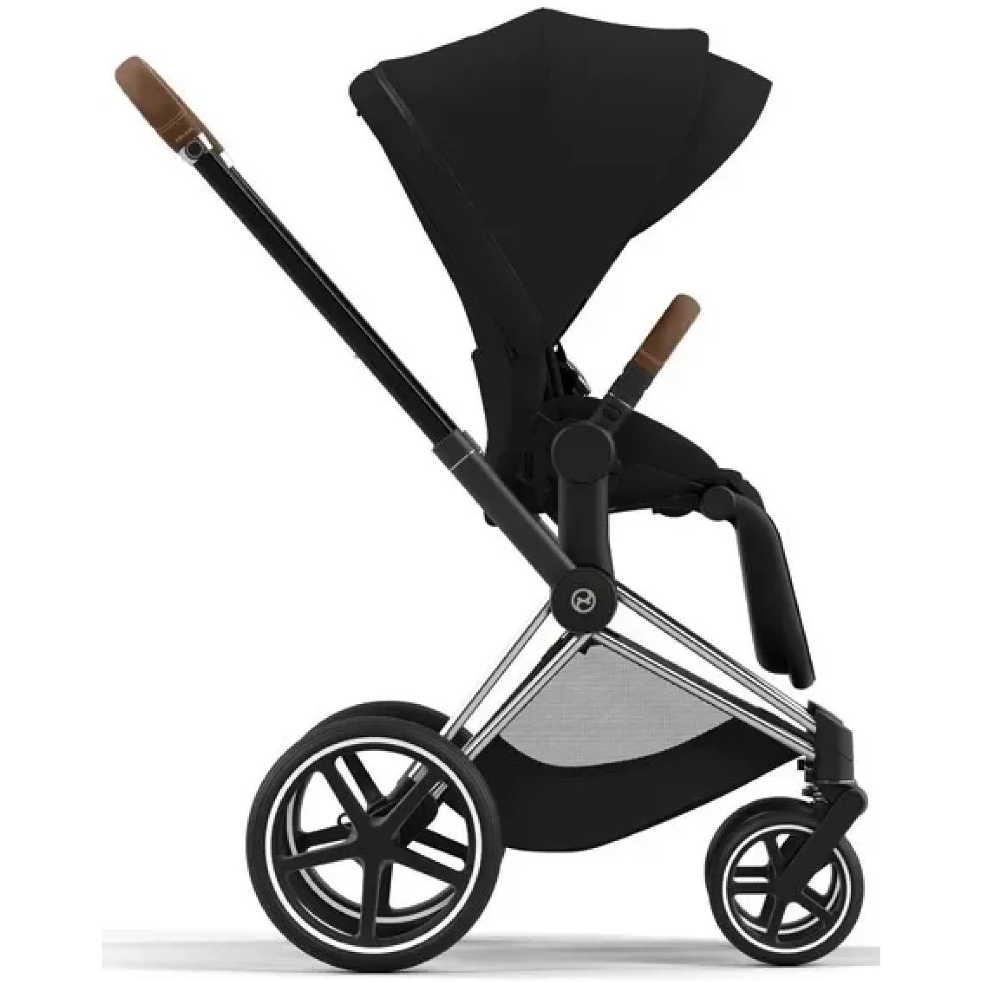 Шасі Cybex Priam та Каркас прогулянкового блоку Chrome Brown