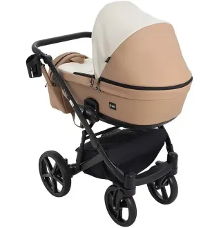 Коляска 2в1 Bair Kiwi BK-55/24 Світло-бежевий / Карамель (екошкіра)