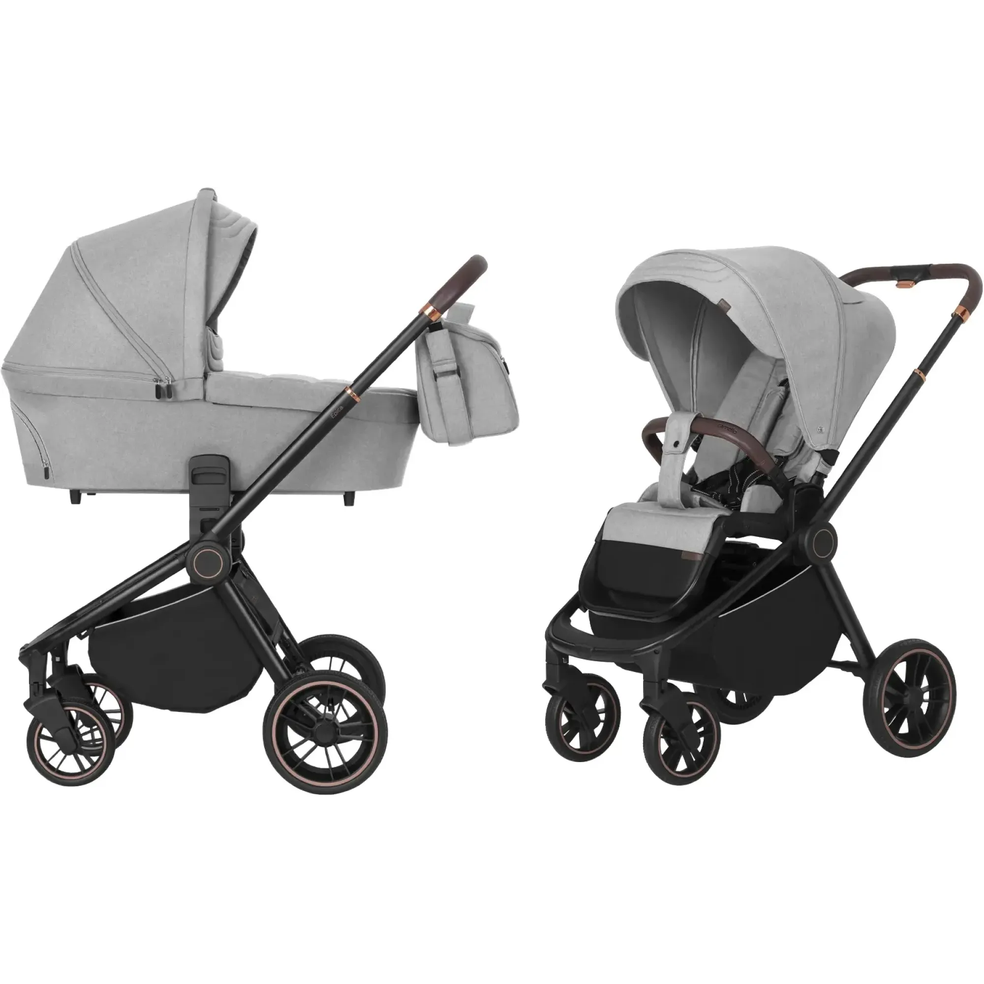 Коляска універсальна CARRELLO Epica CRL-8510/1 (2in1) Silver Grey +дощовик 2023 /1/