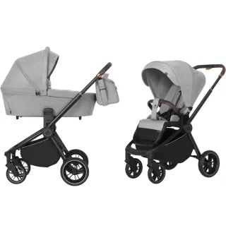 Коляска універсальна CARRELLO Epica CRL-8510/1 (2in1) Silver Grey +дощовик 2023 /1/