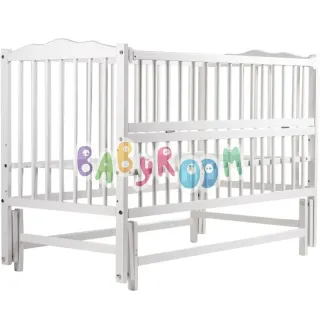 Ліжко Babyroom Веселка DVMO-2 маятник, відкидний бік бук білий