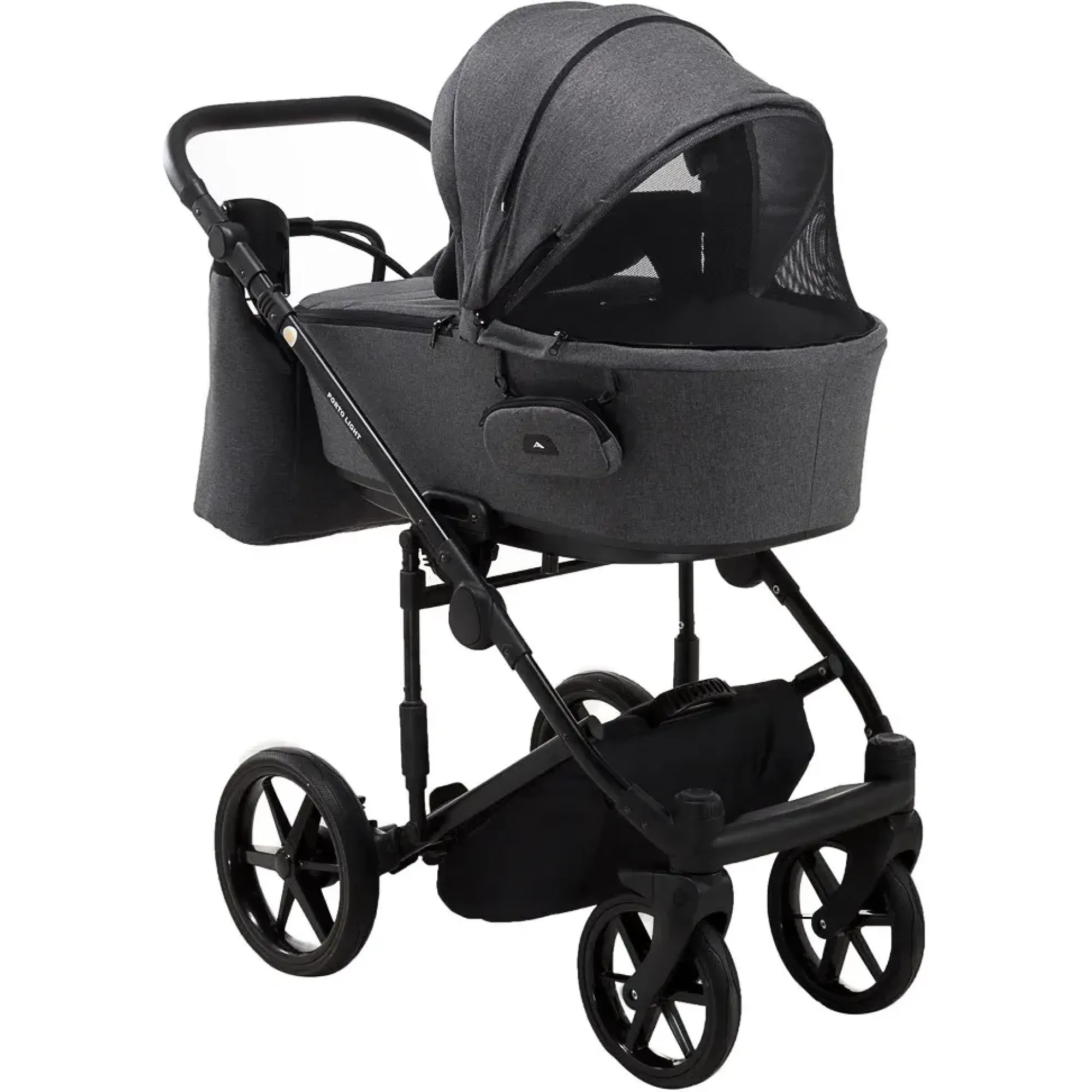 Коляска 2 в 1 Adamex Porto Light Tip TK-57 графіт