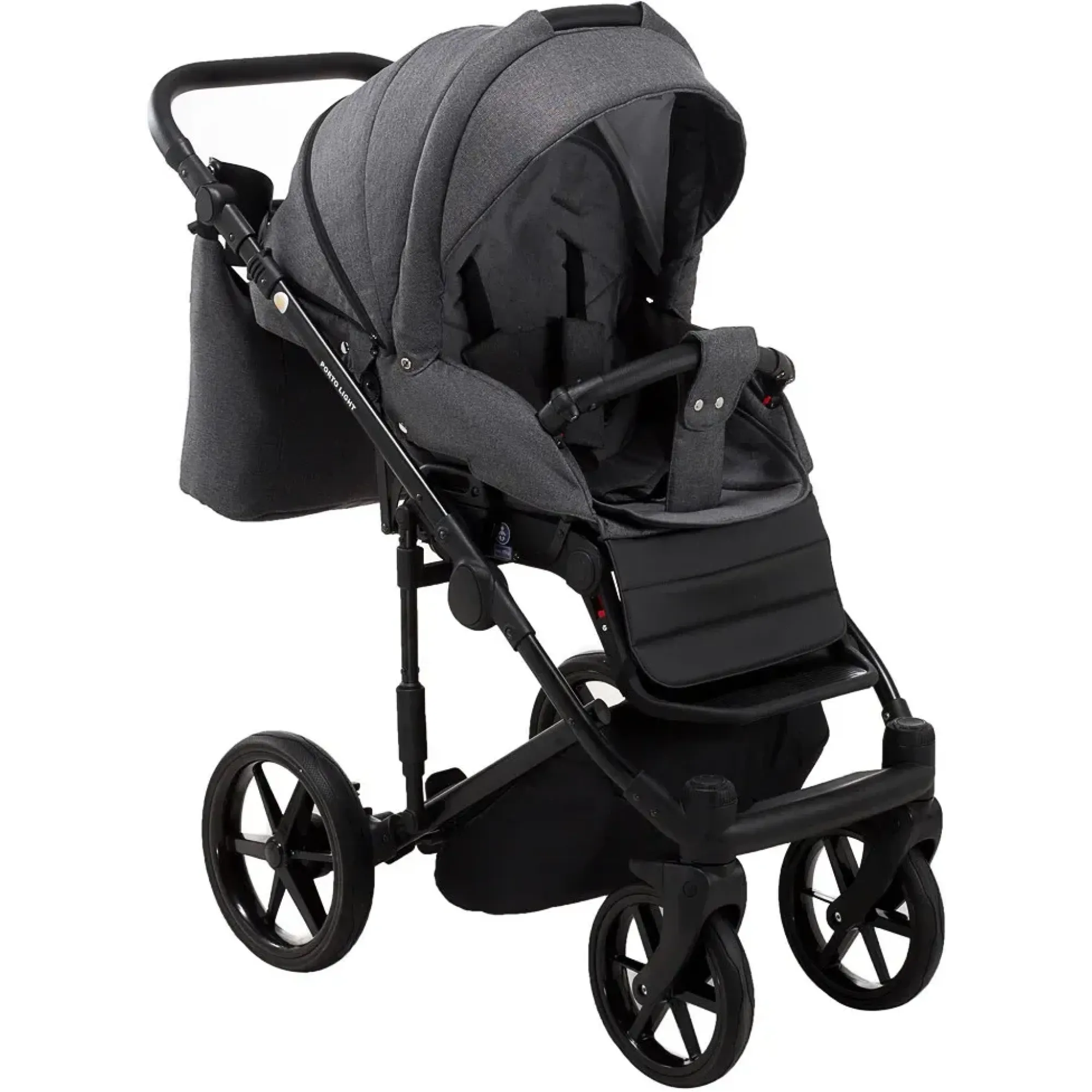 Коляска 2 в 1 Adamex Porto Light Tip TK-57 графіт