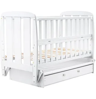 Ліжко Babyroom Кулька SH-03 маятник, ящик, відкидний бік бук білий