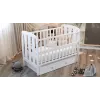 Ліжко Babyroom Кулька SH-03 маятник, ящик, відкидний бік бук білий Ліжко Babyroom Кулька SH-03 маятник, ящик, відкидний бік бук білий