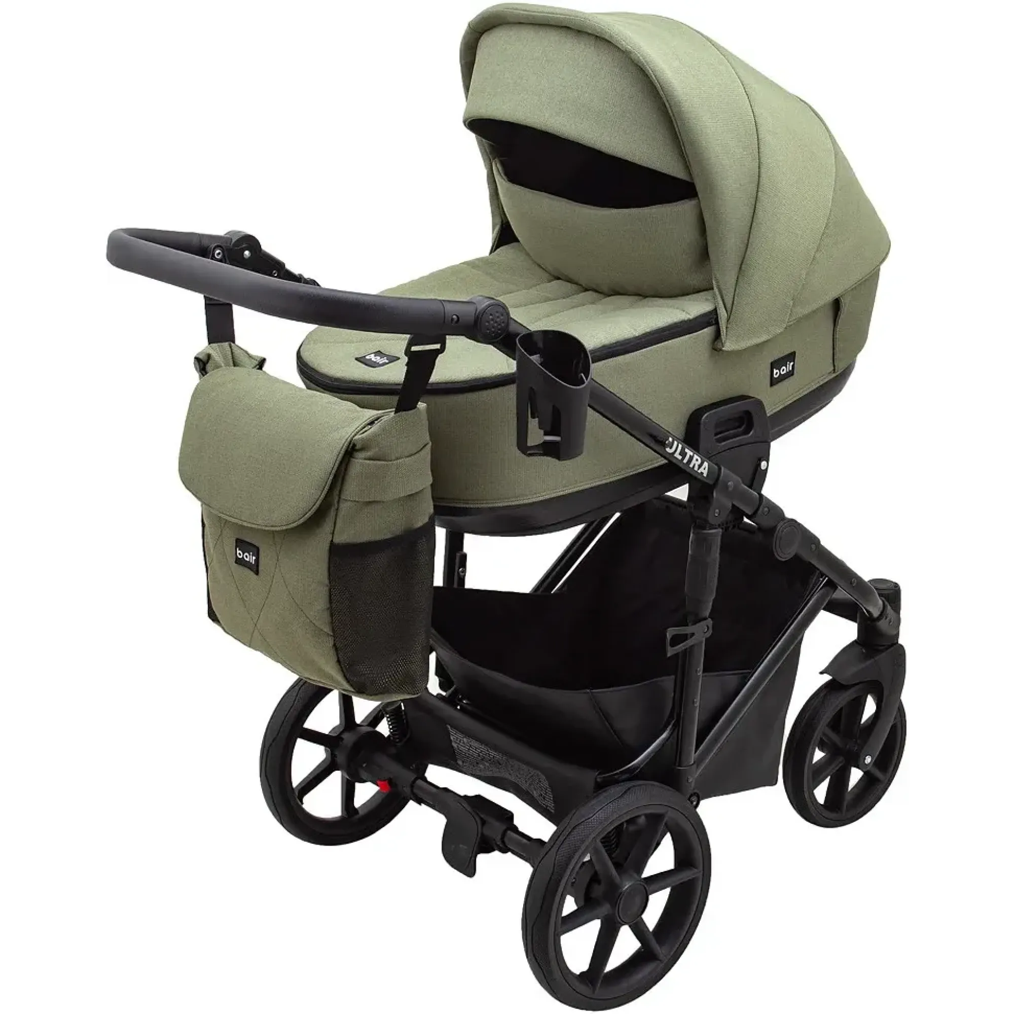 Коляска 2 в 1 Bair Ultra Soft U-816 оливковий