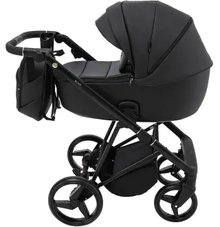 Коляска 2 в 1 Adamex Blanc Eco SA-2 чорний