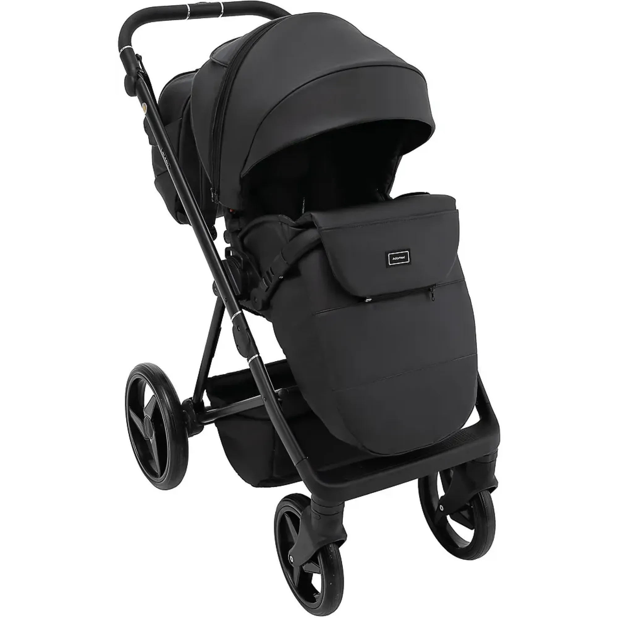 Коляска 2 в 1 Adamex Blanc Eco SA-2 чорний